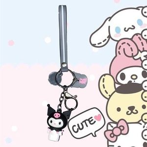 Kuromi Keychain 🖤🤍🩷